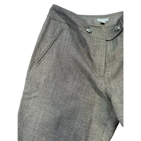 J. Jill Womens Herringbone Trousers Pants Size Brown 10 Career - Picture 5 of 10
